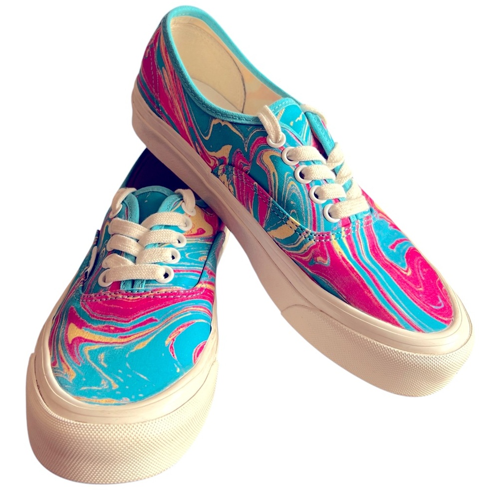 VANS Authentic 44 DX Anaheim Factory OG Marble Blue Pink Women’s Size8
